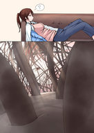drawing micro color ochiko_terada pubic_hair shrunken_men unaware kaede_shimomura hair_forest
