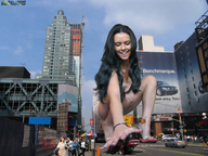 giantess collage city cleavage buildings smiling squatting hand reaching running people streets kristina under_foot beregous giantess_kristina car_crush