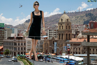 collage feet city clothed buildings helicopter dress walking sunglasses streets sky necklace beregous bracelet gianne