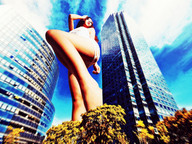 giantess crush collage mega swimsuit destruction asian point_of_view