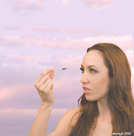 collage mega finger face airplane clouds sky rachel microjb giantess_rachel