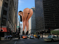 giantess pussy city butt high_heels traffic legs streets vehicles tolik between_buildings behind_view