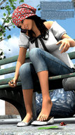 giantess crush clothed handheld barefoot blood domination couple story cruel hand_crush under_foot squeezed sorenzer0 digital_render
