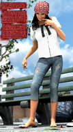 giantess crush clothed handheld barefoot blood domination couple story cruel hand_crush underneath pinned under_foot squeezed sorenzer0 digital_render