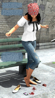 giantess crush clothed handheld barefoot blood domination couple story cruel hand_crush smeared under_foot squeezed sorenzer0 digital_render