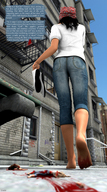 giantess crush clothed handheld blood domination couple story cruel hand_crush under_foot squeezed sorenzer0 digital_render