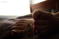 collage feet toes barefoot worship shrunken_woman nikemd pedicure bedroom