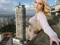 giantess collage city blonde clothed buildings skyscraper sky clothing looking_at_viewer accasbel britney são_paulo