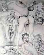 breasts drawing nude pussy male penis orgy ponytail shrunken_men
