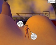 nude barefoot topless story lying_down shrunken_men jessi_and_vicky tiny_mk digital_render