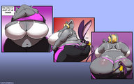 drawing panties anthro color butt wet thong teasing undressing kazecat elephant
