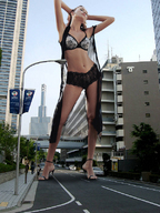 giantess collage feet city high_heels buildings low_angle japan streets vehicles accasbel