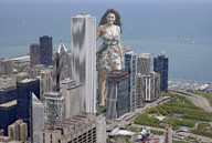 giantess city ocean helicopter shoes wonderslug dress skyscrapers kelly_brook between_buildings