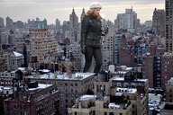 giantess collage city blonde buildings gloves wonderslug walking winter kelly_brook between_buildings fur_cap holding_vehicle
