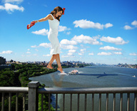 giantess collage city clothed barefoot brunette wonderslug river clouds sky clothing trees kelly_brook ferry_boat