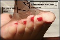 collage feet toes soles shrunken_men nylons entrapment pedicure foreign_text