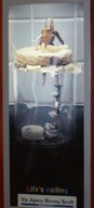collage blonde clothed shrunken_woman advertisement