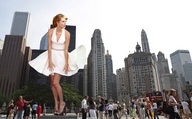 breasts giantess collage city mega high_heels pose wonderslug dress skyscraper people taylor_swift marilyn_monroe