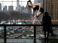 giantess collage city high_heels buildings legs straps looking_at_viewer balcony crushed_car accasbel observer estella