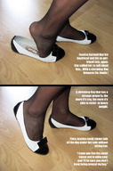 feet shoes insole in_shoe shrunken_woman nylon