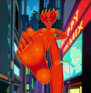 breasts drawing giantess city color toes soles low_angle cartoon looking_down foot_pov point_of_view new_york_city hands_on_hips teenage_mutant_ninja_turtles imminent_crush red_skin viral