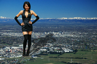 collage city mega clothed shoes mountains clothing thigh_highs malaygiantess