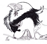 breasts drawing giantess vore furry monochrome fox_girl mrhappy1987 inked