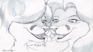drawing vore furry monochrome teeth canine fox_girl mrhappy1987