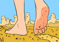drawing giantess crush feet barefoot blood domination xtreme7 shrunken_people foot_print cruel bodies stuck_to_foot