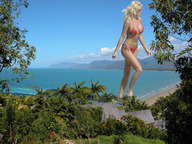 collage mega blonde swimsuit beach ocean wonderslug village sand victoria_silvstedt