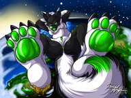 drawing pussy furry macro space planet paws lying_down stars pads