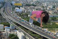 giantess collage city clothed cars traffic buildings wonderslug kneeling cruel highway fist clothing imminent_crush kerstin