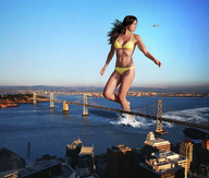 giantess collage swimsuit bridge water helicopter brunette wonderslug bay wading courtney_robertson