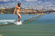 giantess collage landscape swimsuit bridge destruction water wonderslug sunglasses lauren_stoner