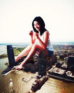 giantess collage city mega destruction barefoot asian sitting sjw