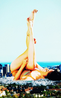 giantess collage city mega swimsuit destruction barefoot asian lying_down legs sky pedicure sjw