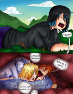 drawing giantess vore inside story lying_down shrunken_woman throat_view