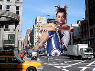 giantess collage city high_heels buildings sitting shrunken_people streets vehicles hanging_on accasbel aurelie
