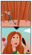 giantess micro small_man red_hair unaware scalp lorax hair_forest kisparlius