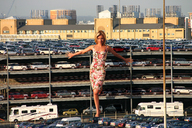 giantess collage cars short_hair looking_at_viewer parking_garage accasbel
