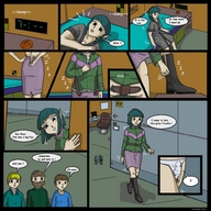 drawing gentle giantess comic shrunken_men thor66 dressing elf_girl panty_entrapment