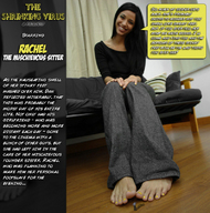 collage feet clothed barefoot smiling story sitting shrunken_man pedicure looking_at_viewer