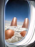 breasts collage mega wonderslug airplane clouds thighs sky aerial_view downward_angle