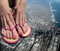 collage feet city mega destruction sandals hand skyscrapers pedicure flip_flops manicure youranus32