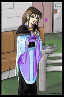 drawing handheld brunette shrunken_men thor66 stripped futuristic loving_giantess pretty_dress
