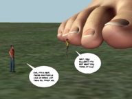 giantess story outdoors futuristic flatworld a_big_encounter kentbobby2000 digital_render