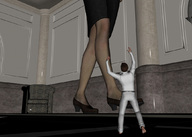 high_heels story shrunken_men waving library digital_render