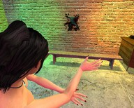 nude brunette shrunken_men death cruel indoors necklace digital_render garrys_mod