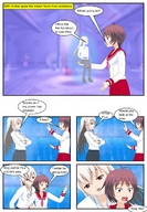 drawing giantess white_hair comic handheld anime brunette story mini_giantess set