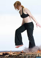 giantess collage destruction looking_down shadester outdoors sports_bra